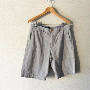 J.  Crew White And Blue Striped Mens Casual Shorts